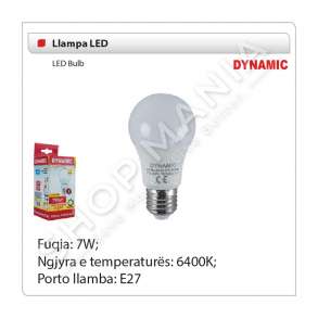 DYNAMIC  -  LLAMPE LED 7W E27 6400K