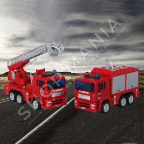 ZJARRFIKESE LODER PER FEMIJE +3 VJEC "FIRE TRUCK KIDS PLAY TOY RED FIRE RESCUE TRUCK FRICTION POWERED SHOOTS WATER"