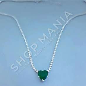 VARESE ARGJEND ME GUR ZIRKONI "DIZAJN ZEMRE" - DHA-BL9.7-160