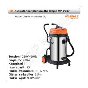 MAXPULS - FSHESE ME KORRENT MP-VC07 - 2 x 1200W