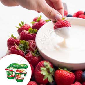 DANONE/ACTIVIA - KOS ME DRITHERA & LULESHTRYDHE - 4 x 125G