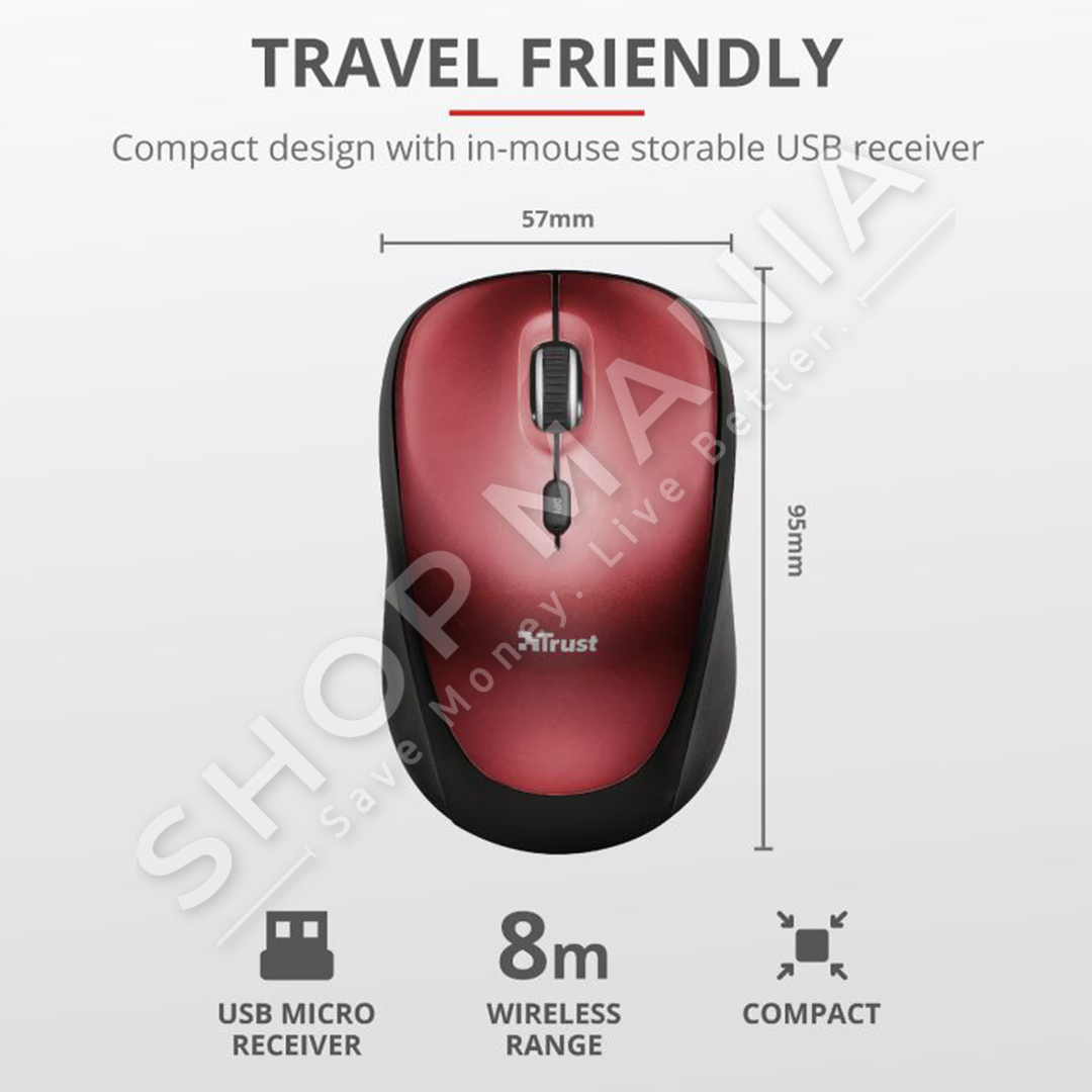 TRUST - MOUSE WIRELESS I KUQ "YVI FX"