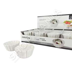 SET ME 12 FORMA PORCELANI TE NDRYSHME Ø8.5X4CM - 8015361071301