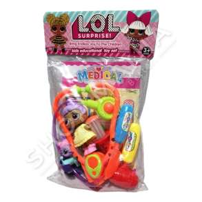SET KUKULL & AKSESORE DOKTORI +3VJEC "A.G.A SURPRISE BRING ENDLESS JOY TO THE CHILDREN KIDS EDUCATIONAL TOY SET"