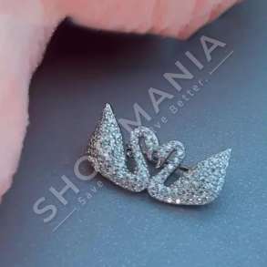 KARFICE ARGJEND ME GUR ZIRKONI "DIZAJN 2 MJELMA" - DHA-BL3-183