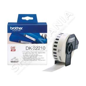 BROTHER -  ETIKETA DK-22210 ETIKETA, 29MM X 30,48M NGJYRË E BARDHË