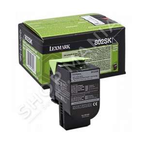 LEXMARK -  ORIGJINALE TONER NGJYRË E ZEZË 80C2SK0 802SK RRETH 2500 FAQE I RIPËRDORSHËM