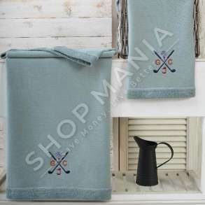 MARIE CLAIRE PARIS - SET ME 2 PESHQIRE "ELY PETROLE" - 50X90+85X150CM