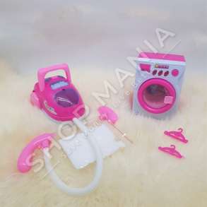 SET ME LODRA PAJISJE ELEKTROSHTEPIAKE +3 VJEC "SET OF HOUSEWIFE TOYS VACUUM CLEANER BABY WASHING MACHINE" - LS8240