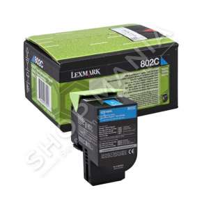 LEXMARK -  ORIGJINALE TONER NGJYRË E KALTËR 80C20C0 802C RRETH 1000 FAQE I RIPËRDORSHËM