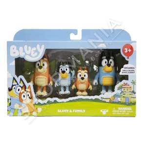 MOOSE - BLUEY & FAMILJA E TIJ +3VJEC "FIGURE BLUEY FAMILY 4 PACK" - 630996130094