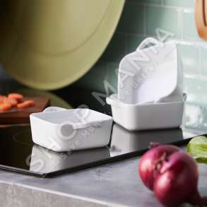 TOGNANA - SET 3 TAVA PORCELANI KATRORE 12CM "SET 3 SQUARE MINIOLES" - 8000257516943