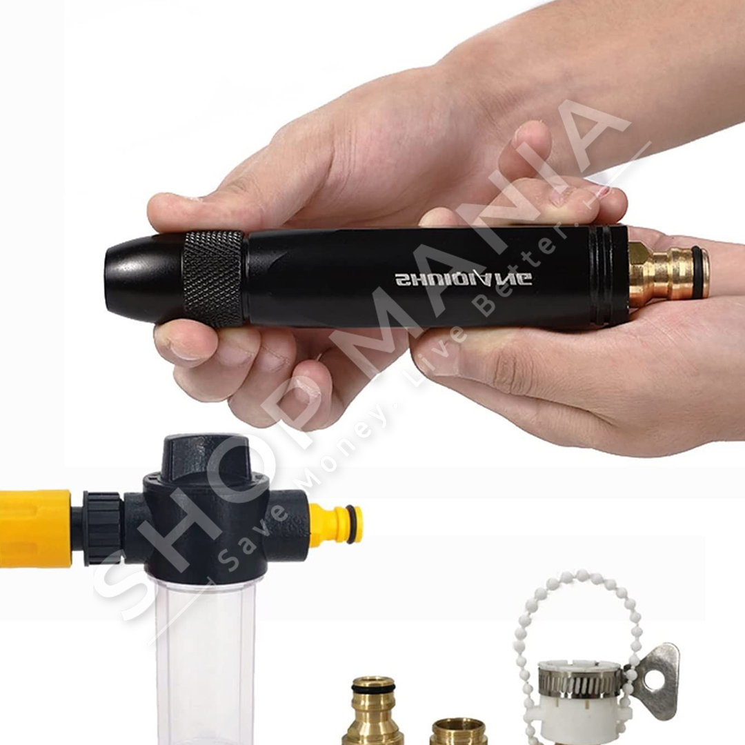 PERSHTATESE PER UJITJE ME PRESION "GARDEN HOSE NOZZLE HIGH PRESSURE WASHER WATER SPRAY GUN WASHING CAR GARDEN WATERING HOSE NOZZLE"