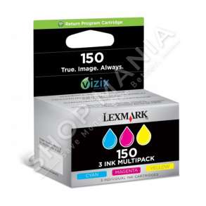LEXMARK -  ORIGJINALE MULTIPACK NGJYRË E KALTËR / NGJYRË MAGENTA / NGJYRË E VERDHË 14N1805E 150 3 BOJËRA TË RIPËRDORSHME NR. 150: C+M+Y