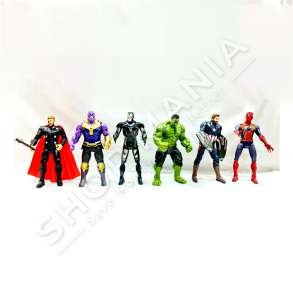 SET ME 6 PERSONAZHE SUPERHERONJ +3 VJEC "AVENGERS END-GAME LARGE COLLECTION"
