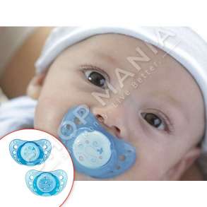 CHICCO - BIBERON FALLCO SILIKONI ME KUTI MBAJTESE "PHYSIO AIR" - 2 COPE,  0-6 MUAJSH