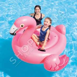 INTEX - KOMARDARE NE FORME FLAMINGO +3VJEC "RIDE-ON FLAMINGO SWIM POOL FLOAT" - 57558