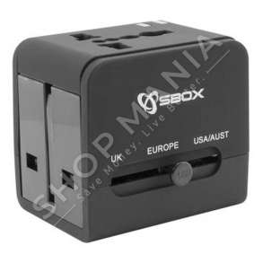 SBOX - ADAPTER UNIVERSAL & KARIKUES USB 5V 2.1A - TA-23