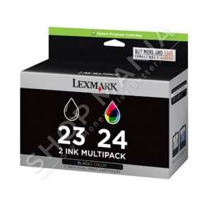LEXMARK - ORIGJINALE MULTIPACK NGJYRË E ZEZË / NGJYRA TË NDRYSHME 18C1419E 23+24 2 KARTUÇA ME BOJË NR. 23 BK + NR. 24 COL.