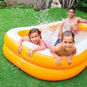 INTEX - PISHINE +6VJEC "MANDARIN SWIM CENTER INFLATABLE POOL ORANGE" -  57181