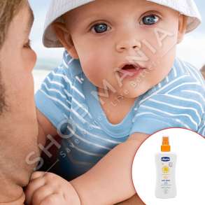 CHICCO - SOLUCION/QUMESHT PER MBROJTJEN NDAJ DIELLIT "BABY MOMENTS" - SPF 25, 150ML