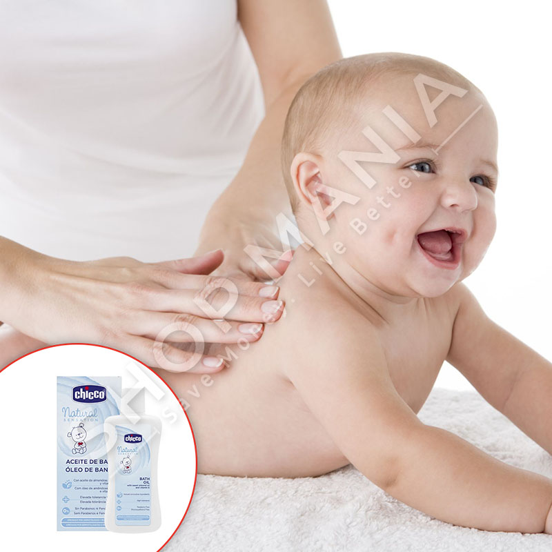 CHICCO - VAJ TRUPI PER FEMIJE ME BAJAME & VITAMINE E  - 200ML, +0 MUAJ