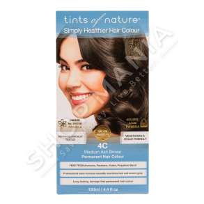 TINTS OF NATURE - BOJE FLOKESH "4C MEDIUM ASH BROWN - 130ML" - 704326101617