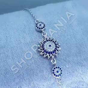 BYZYLYK ARGJEND ME GUR ZIRKONI "DIZAJN LULE" - DHA-BL3.4-256