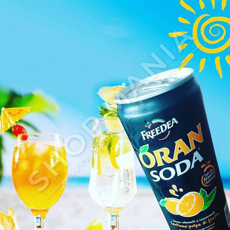 ORAN SODA - PIJE FRESKUESE E GAZUAR, ME PORTOKALL - 4COPE x 330ML