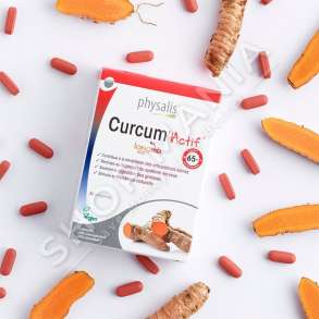 PHYSALIS -  SUPLEMENT QE NDIHMON NE MIRE-FUNSIONIMIN E SHENDETSHEM TE SISTEMIT NERVOR & NE TRETJEN E YNDYRNAVE NE GJAK "CURCUM ACTIF" - 30 TABLETA