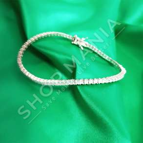 BYZYLYK ARGJENDI ME GURE ZIRKONI "TENNIS"