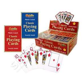 LOJE ME LETRA +3VJEC "PLAYING CARDS PLASTIC COATED CDU" - 5026619071502