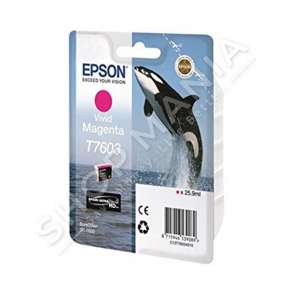 EPSON - KARTUÇË ME BOJË NGJYRË MAGENTA (VIVID) C13T76034010 T7603 RRETH 1400 FAQE 25.9ML ULTRACHROME HD