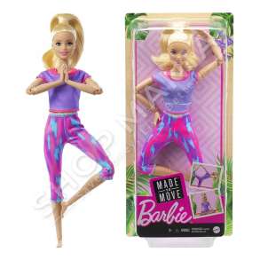 MATTEL - KUKULL BARBIE ME GJYMTYRE LEVIZESE +3VJEC "DOLL BARBIE MADE TO MOVE PINK DYE PANTS" - 887961954951