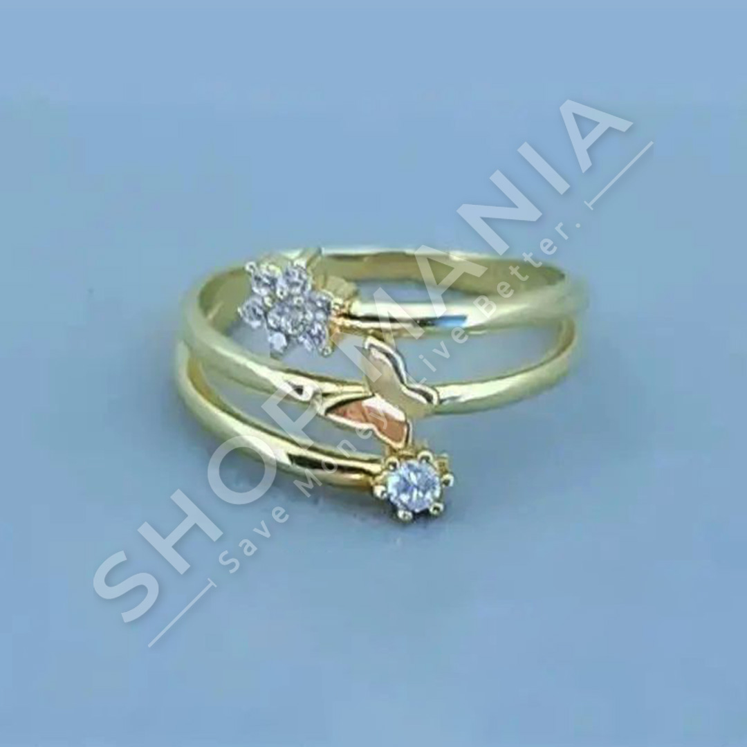 UNAZE ARGJEND ME GUR ZIRKONI "DIZAJN FLUTUR & YLL"