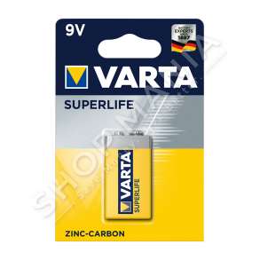 VARTA - BATERI ZINC-CARBON SUPERLIFE 9V, 1.5V