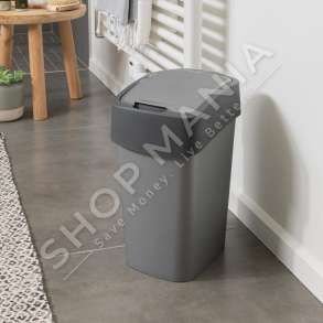 CURVER - KOSH PER MBETURINA 25L "FLIP BIN PACIFIC ALUMINIUM SILVER" - 3253922171038