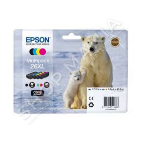 EPSON - MULTIPACK NGJYRË E ZEZË / NGJYRË E KALTËR / NGJYRË MAGENTA / NGJYRË E VERDHË C13T26364010 T2636 4 KARTUÇA ME BOJË XL: T2621 + T2632 + T2633 + T2634