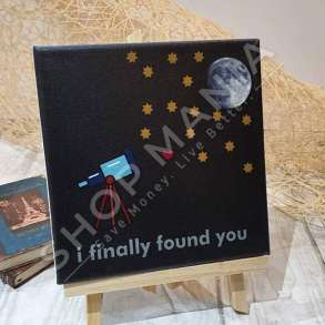 TELAJO "I FOUND YOU" - 20X20CM