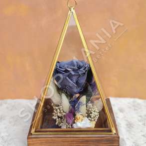 KOMPOZIM "UNIQUE ROSE" - 15X15X25CM