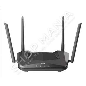 D-LINK - ROUTER WI-FI 6 EXO AX AX1500, 1200Mbps + 300Mbps, SDRAM-256 MB, FLASH- 128 MB, "DIR-X1560"