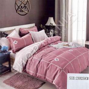 SET CARCAF ZARF DOPIO "ROZE ME DIZENJO KATROR" - 230X260CM