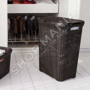 CURVER - KOSH RROBASH ME THURJE 40L "NATURAL STYLE RATTAN DARK BROWN" - 3253920709035