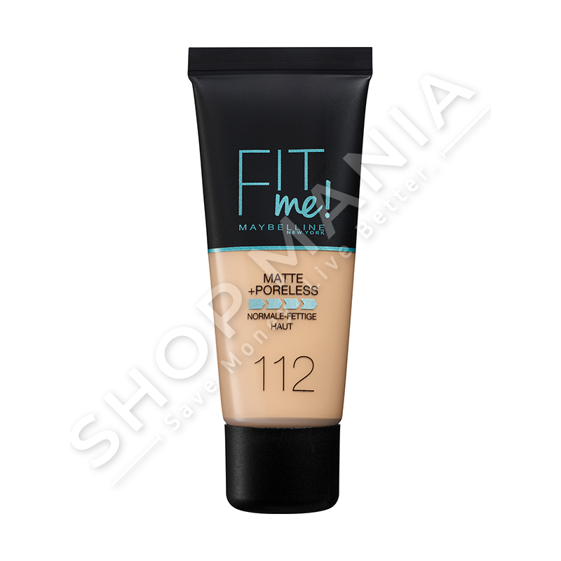 MAYBELLINE NEW YORK - FONDATINE FIT ME 112 SOFT BEIGE TUBE 30ml