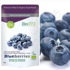 BIOTONA - BORONICA TE THATA 200G "BLUEBERRIES DRIED & INFUSED WITH APPLE JUICE CONCENTRATE"