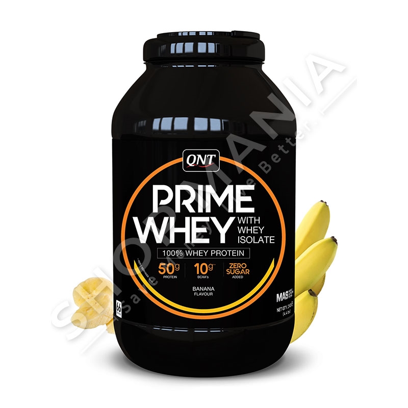 QNT - SUPLEMENT PROTEINE PER RRITJEN E MASES & REZISTENCES MUSKULARE ME SHIJE TE NDRYSHME "PRIME WHEY" - 908 GR