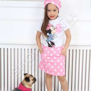 SET MICKEY MOUSE PER VAJZA 3-10 VJEC (FUND + BLUZE) - KDSH-26