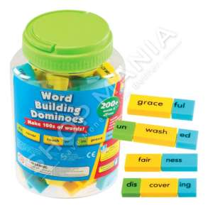 LEARNING RESOURCES - DOMINO PER NDERTIMIN E FJALEVE +3VJEC "WORD BUILDING DOMINOES" - 086002029447