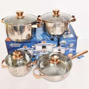 KAISA VILLA - SET KUZHINE ME 3 TENXHERE DHE 1 TIGAN - 9120047390436