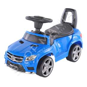 MAKINE PER FEMIJE ME MUZIKE 1-3 VJEC "MERCEDES-BENZ KIDS RIDE ON PUSH CAR FOOT TO FLOOR STROLLER TODDLER/HORN BLUE"